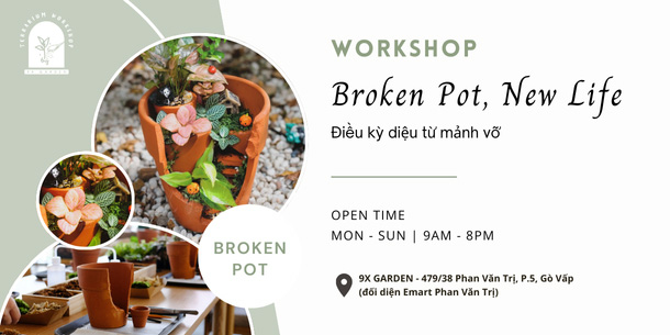 Workshop Broken Pot, New Life - Điều Kỳ Diệu Từ Mảnh Vỡ