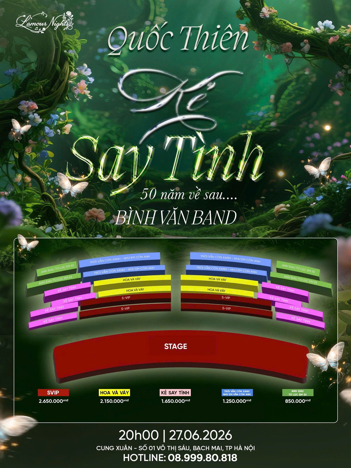 Liveshow Quốc Thiên 2026 tại Hà Nội - Kẻ Say Tình 50 Năm Về Sau – Đêm nhạc chạm đến trái tim mỗi khán giả