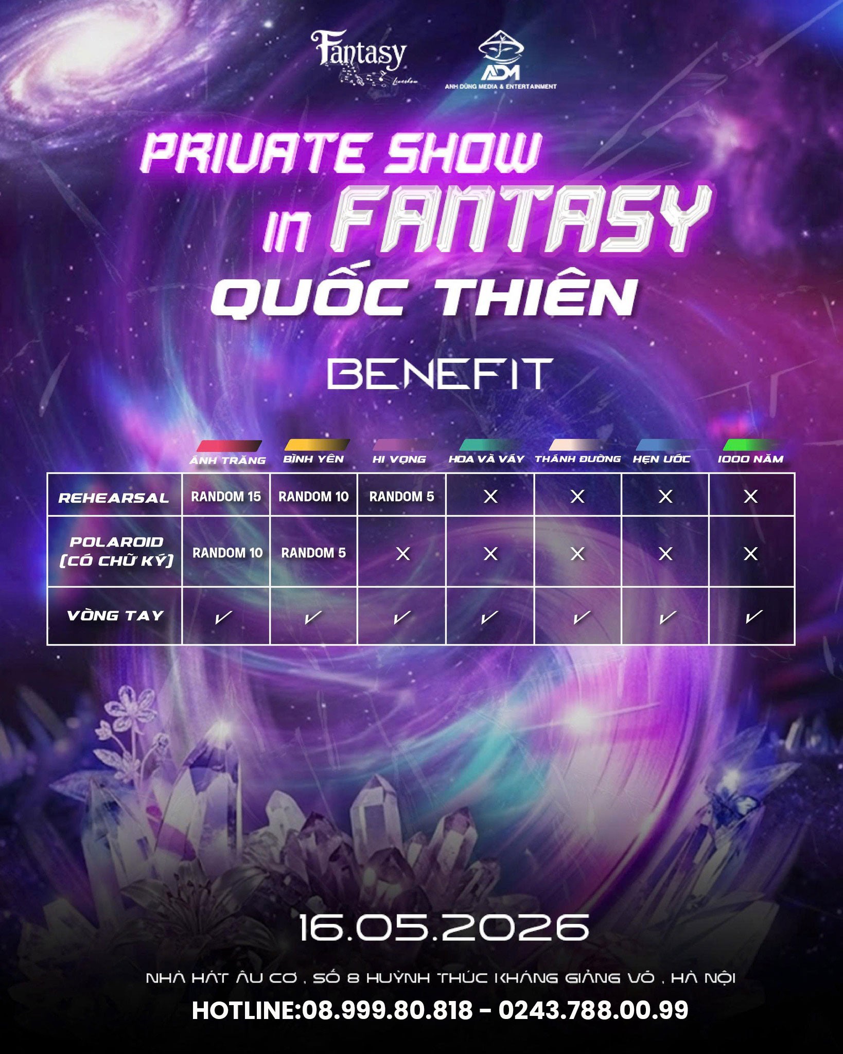 Quốc Thiên hẹn fan tại Fantasy Show 16.05.2026 – Đêm nhạc riêng tư không thể bỏ lỡ