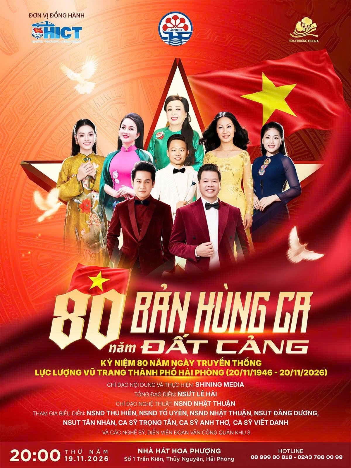 Đêm nhạc 80 năm Bản Hùng Ca Đất Cảng 19/11/2026 - Khúc tráng ca tự hào tại Hải Phòng