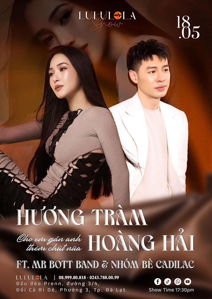 Liveshow HƯƠNG TRÀM và HOÀNG HẢI tại Đà Lạt - Ngày 18.05.2024