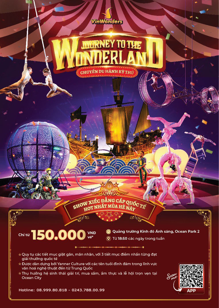 Bán vé show xiếc đẳng cấp thế giới JOURNEY TO THE WONDERLAND