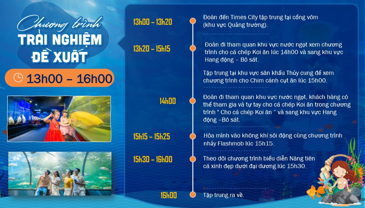 Bán vé vào cửa THỦY CUNG có quy mô lớn nhất Việt Nam - Vinpearl AQUARIUM Times City