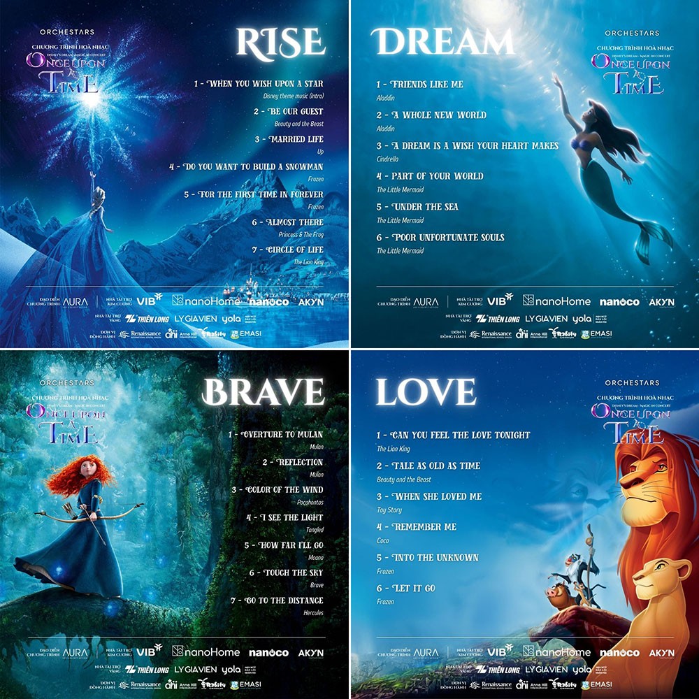 Once Upon A Time 2025 - Disney's Dream Magic in Concert - Đêm nhạc giao hưởng hoành tráng với những giai điệu bất hủ của hoạt hình Disney
