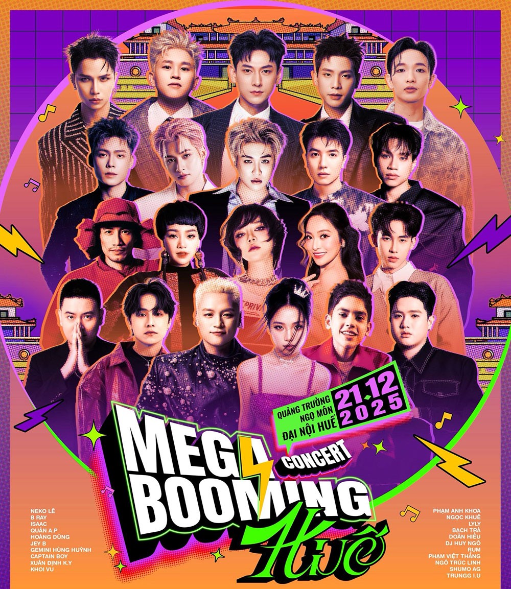 Chính thức mở bán vé: Đại nhạc hội Mega Booming 2025 Day 2