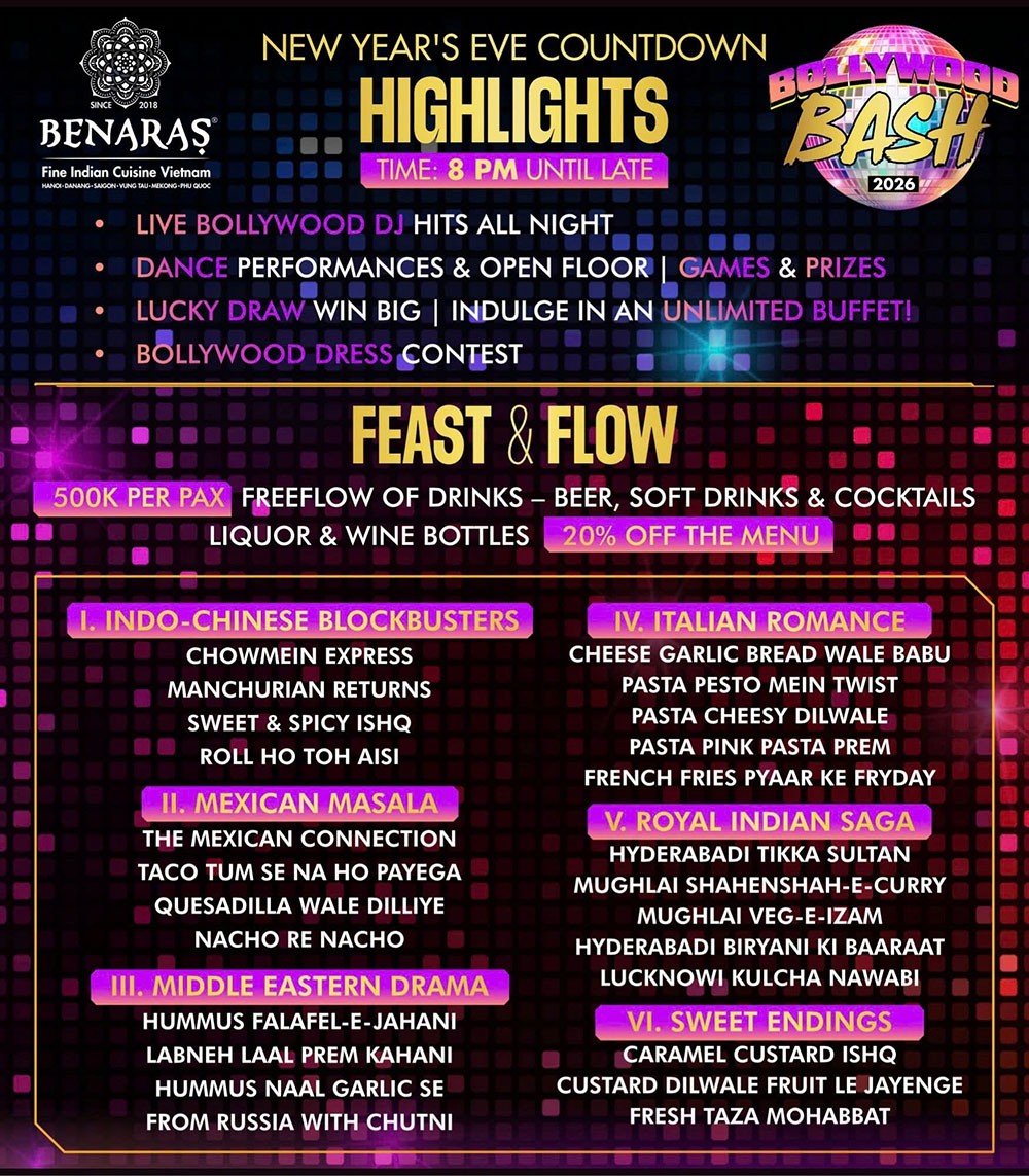 Countdown Party 2026 - Đại tiệc Bollywood lớn nhất Đà Nẵng | Danang's Biggest Bollywood Bash