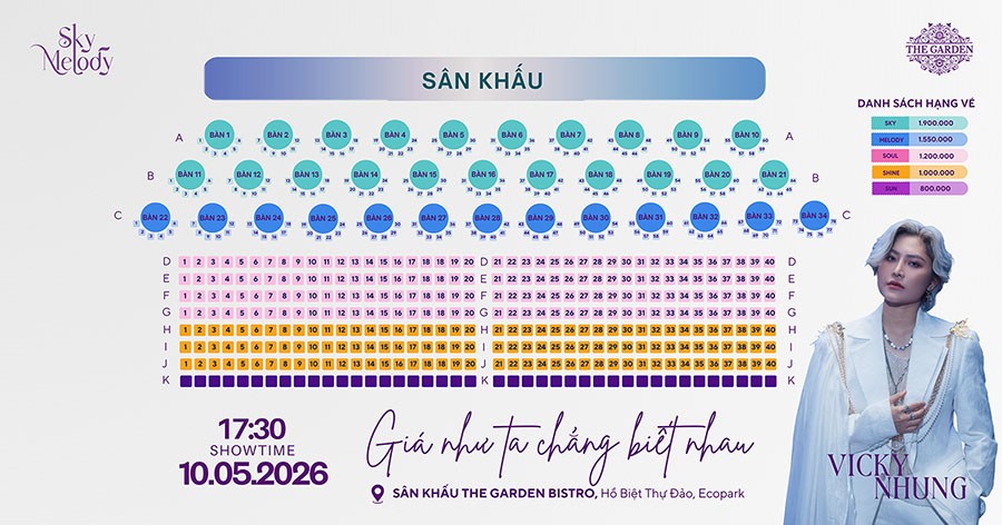 Liveshow VICKY NHUNG - Gi&aacute; như ta chẳng biết nhau | Sky Melody - Ng&agrave;y 10.05.2026