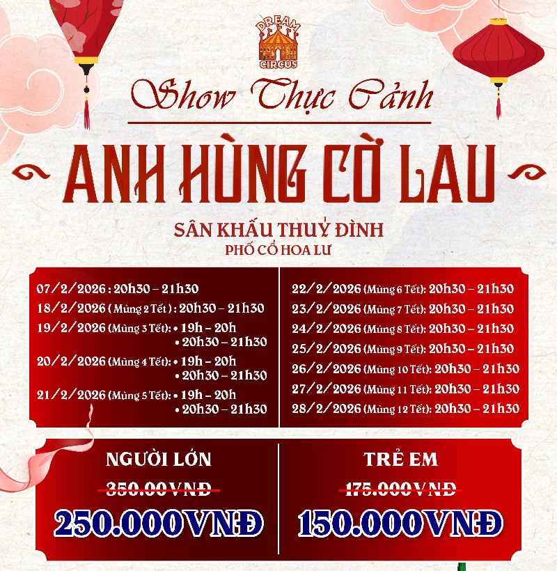 Show thực cảnh ANH H&Ugrave;NG CỜ LAU - Hoa Lư Ninh B&igrave;nh | Immersive historical live show
