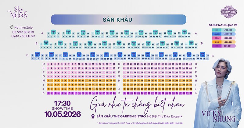 Liveshow VICKY NHUNG - Gi&aacute; như ta chẳng biết nhau | Sky Melody - Ng&agrave;y 10.05.2026