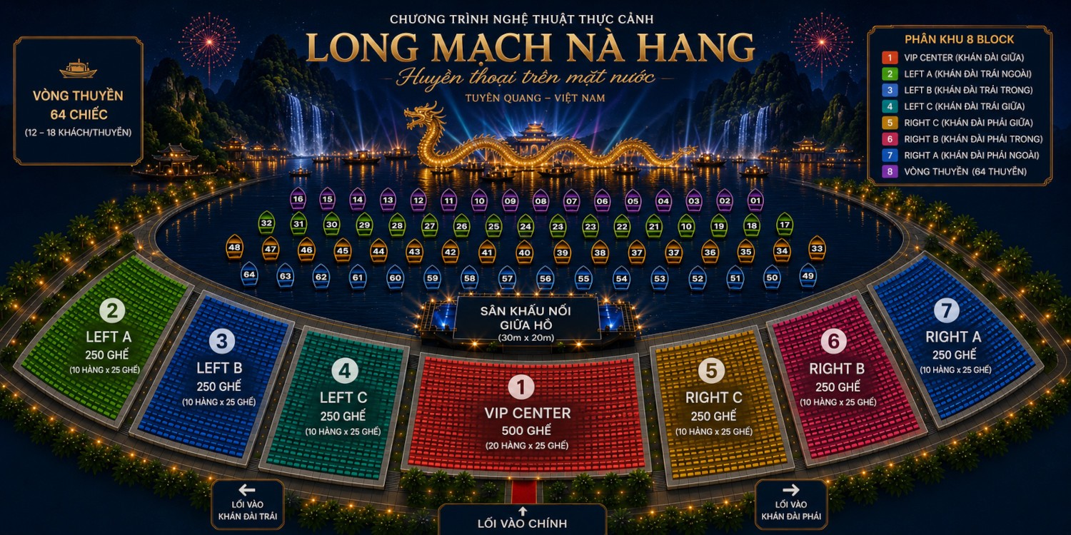 Sân khấu thực cảnh Long Mạch Nà Hang - Huyền thoại trên mặt nước
