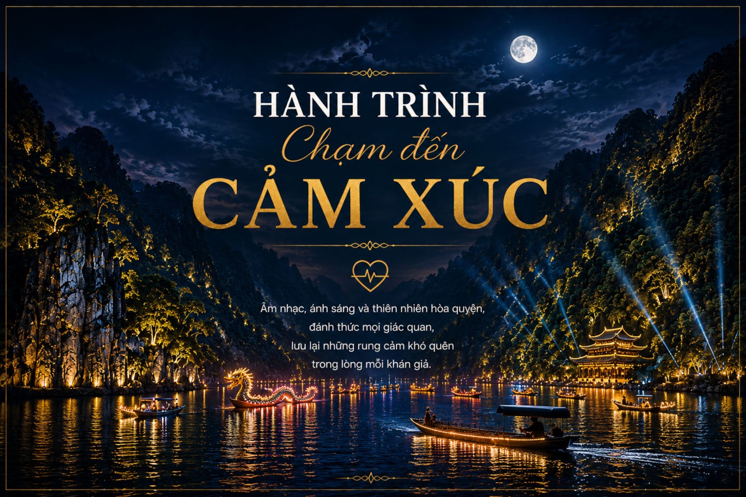 Sân khấu thực cảnh Long Mạch Nà Hang - Huyền thoại trên mặt nước