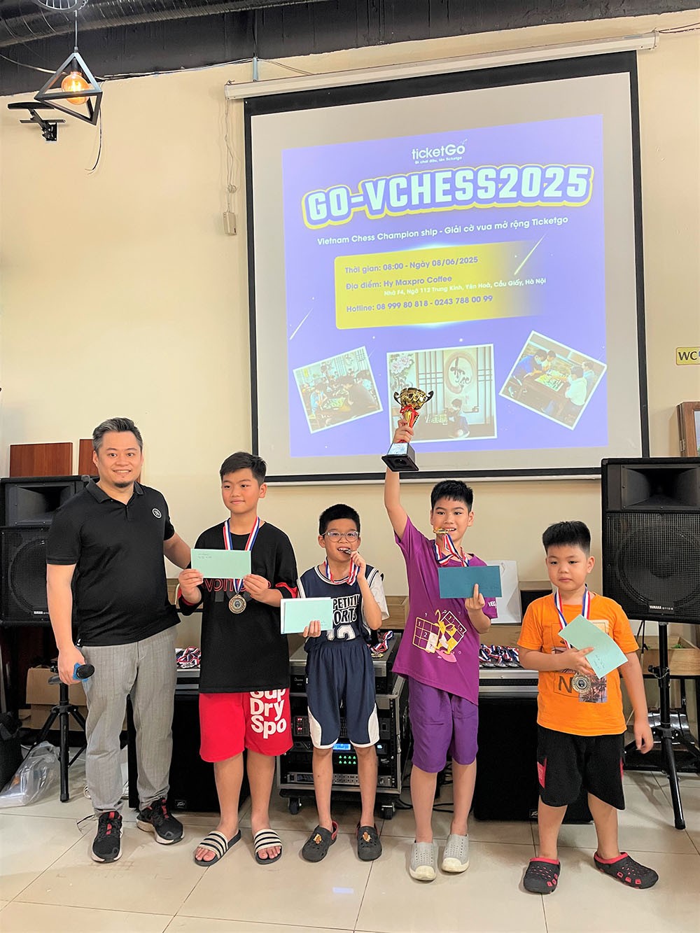 Kết quả Giải cờ vua Hà Nội mở rộng GO-VCHESS 2025 do TicketGo tổ chức