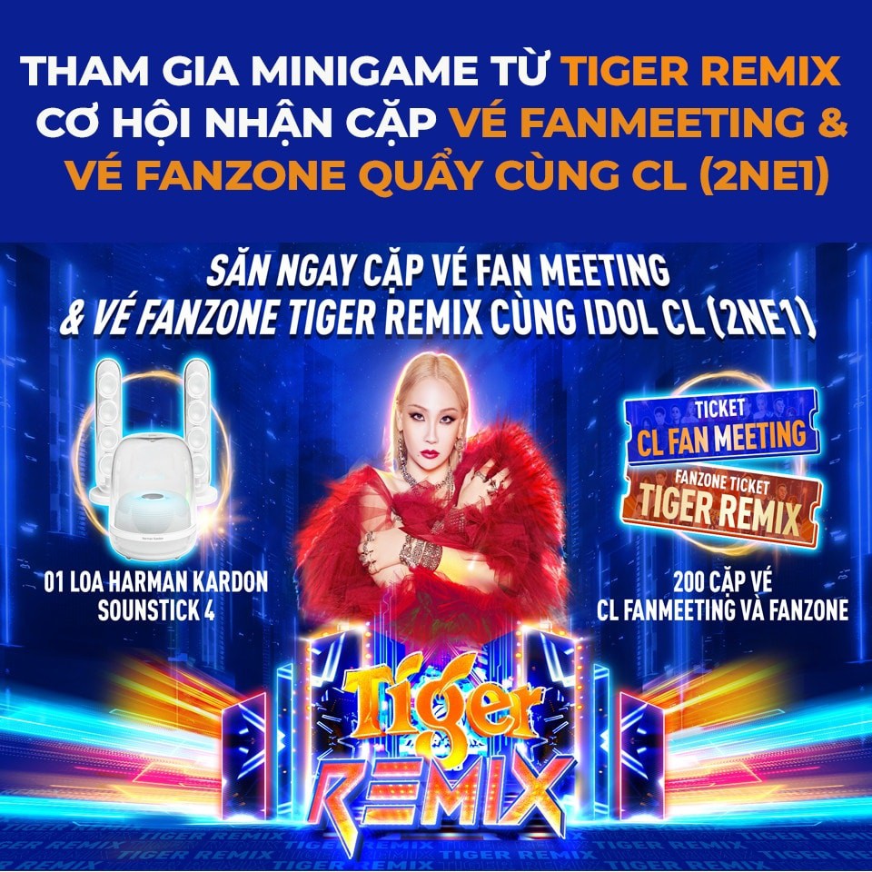 Trưởng nhóm 2NE1 - CL xuất hiện trong line-up của Đại nhạc hội Tiger Remix 2023 đồng thời tổ chức Fan Meeting tại Việt Nam nữa đó
