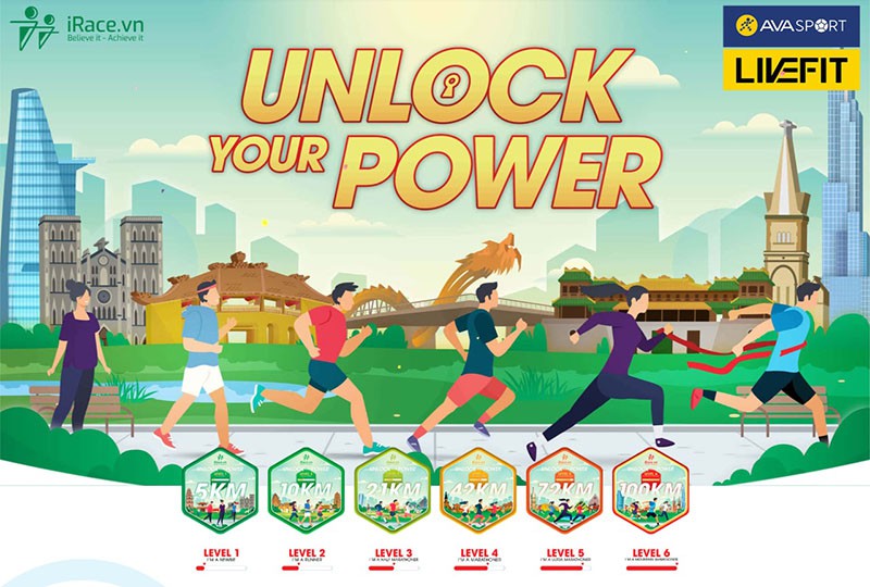 Cơ hội đăng ký tham gia miễn phí - Giải chạy bộ Unlock Your Power với vô vàn phần quà hấp dẫn