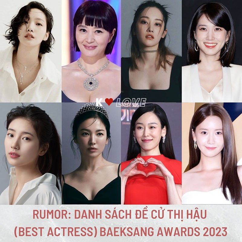 Rumor danh sách đề cử tại lễ trao giải Baeksang Arts Awards 2023