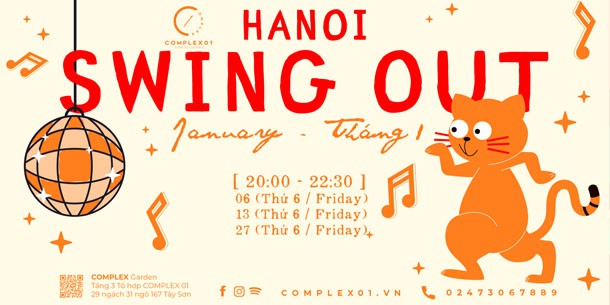 Free Vietnam Events - Hanoi Swing Out in January 2023