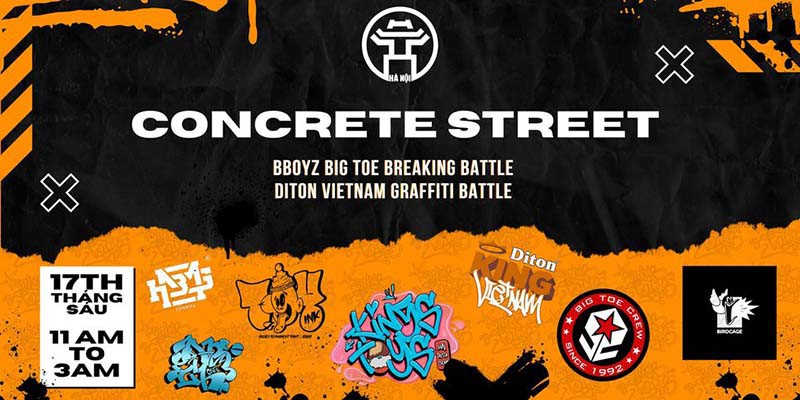 Giải đấu dance - Bboyz Big Toe Breaking Battle X Diton Graffiti Battle