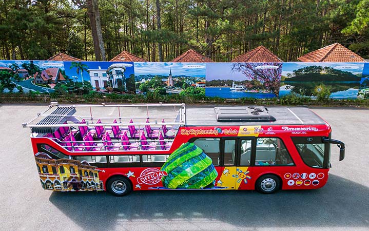 Vé xe bus 2 tầng ngắm cảnh tại Đà Lạt - Vietnam Sightseeing