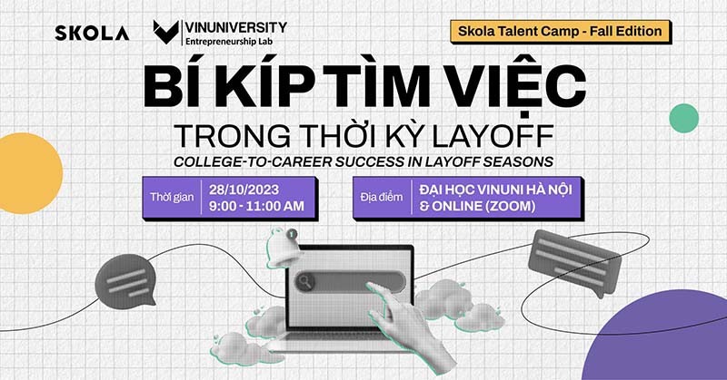 Workshop online - Bí kíp tìm việc trong thời kỳ Layoff