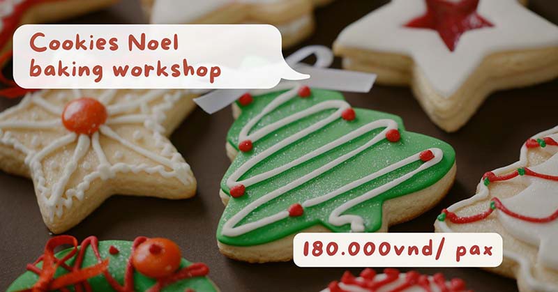 Workshop làm và trang trí Cookies Noel 2023