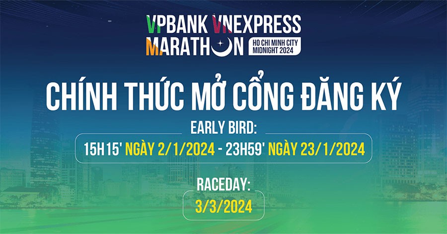 Giải chạy bộ VPBank VnExpress Marathon Ho Chi Minh City Midnight 2024