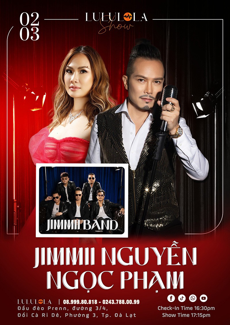 Liveshow JIMMII NGUYỄN - NGỌC PHẠM - JIMMII BAND tại Đà Lạt - Ngày 02.03.2024