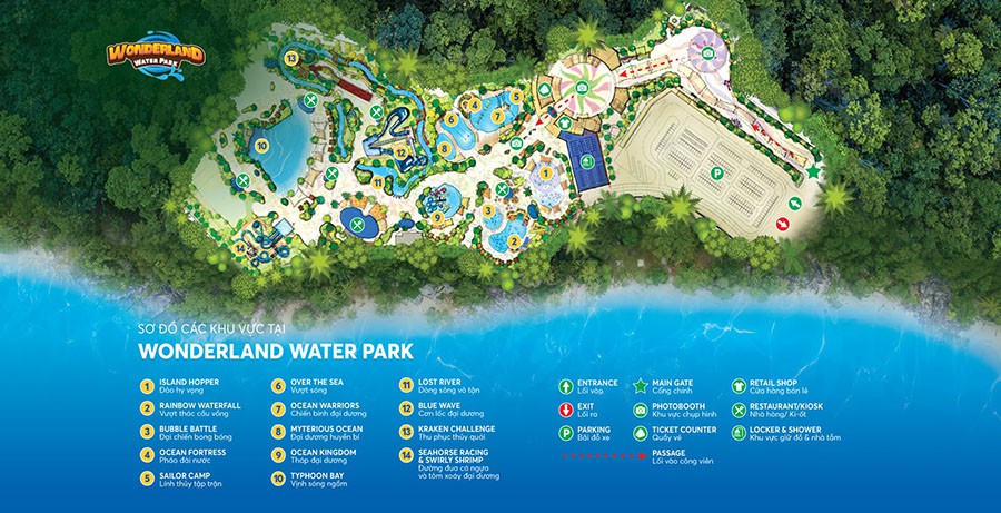 Bán vé vào cửa Công viên nước Wonderland Water Park tại Novaworld Phan Thiết