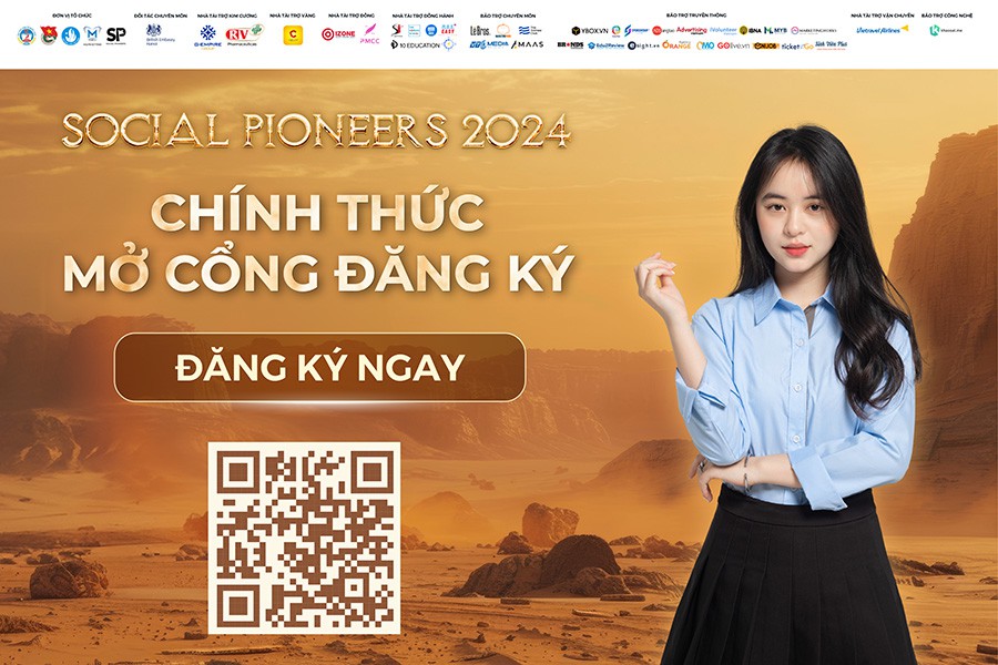 Cuộc thi Marketing xã hội SOCIAL PIONEERS 2024 mở đơn đăng ký cho học sinh - sinh viên toàn quốc