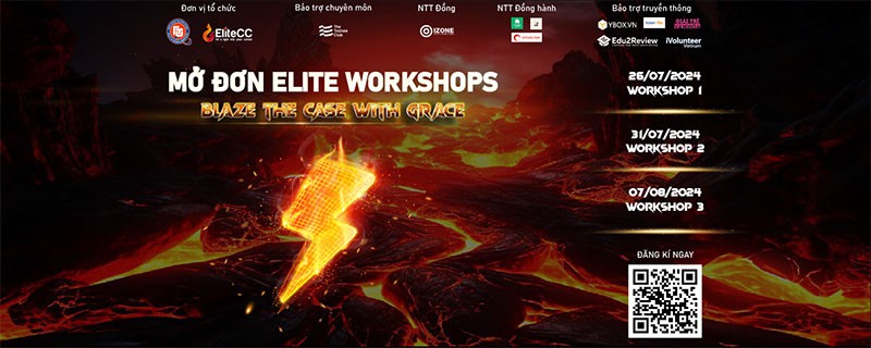 Chính thức mở đơn đăng ký chuỗi Elite Workshops - Blaze The Case With Grace