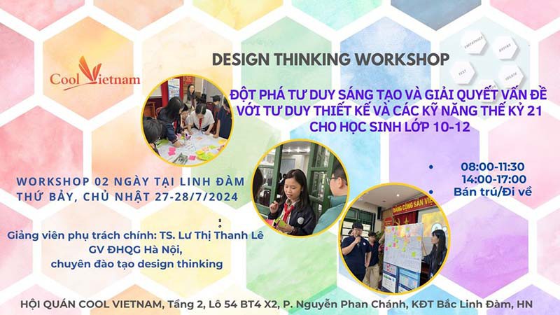 Workshop Tư duy thiết kế - Design thinking | Ngày 27-28/07/2024