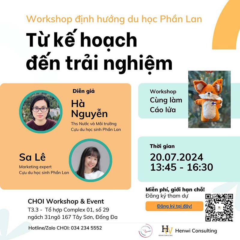 Workshop định hướng Du học Phần Lan - Ngày 20.07.2024