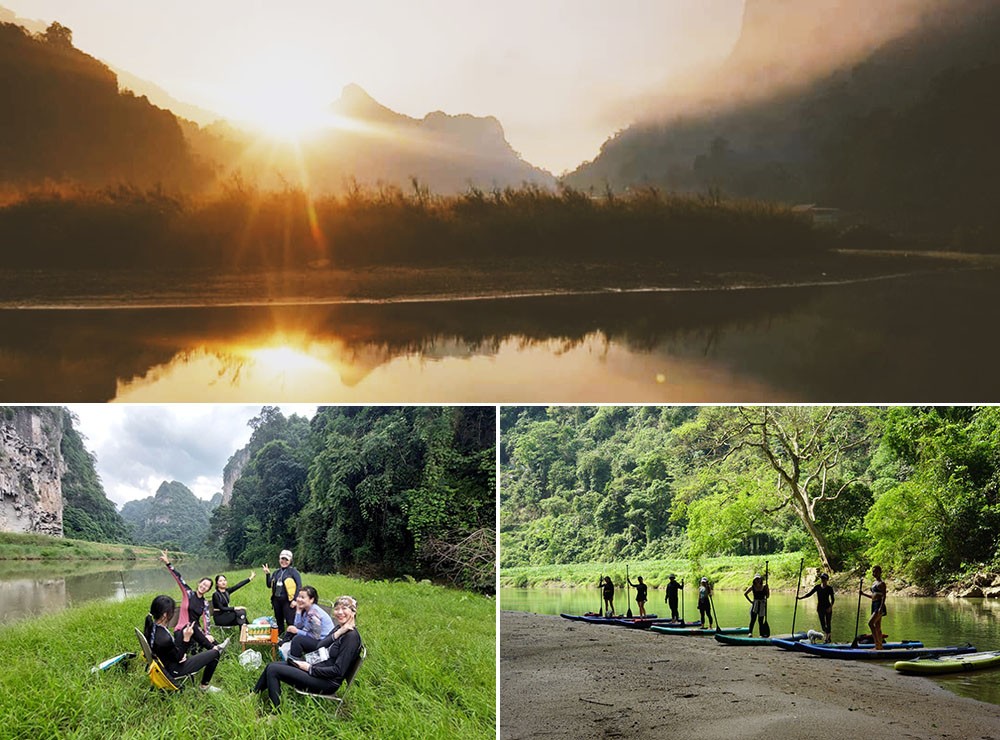 Tour ch&egrave;o SUP-Trekking & Camping H&agrave; Nội - Hồ Ba Bể | Chinh phục s&ocirc;ng Năng v&agrave; hồ Ba Bể tour du lịch 2 ng&agrave;y