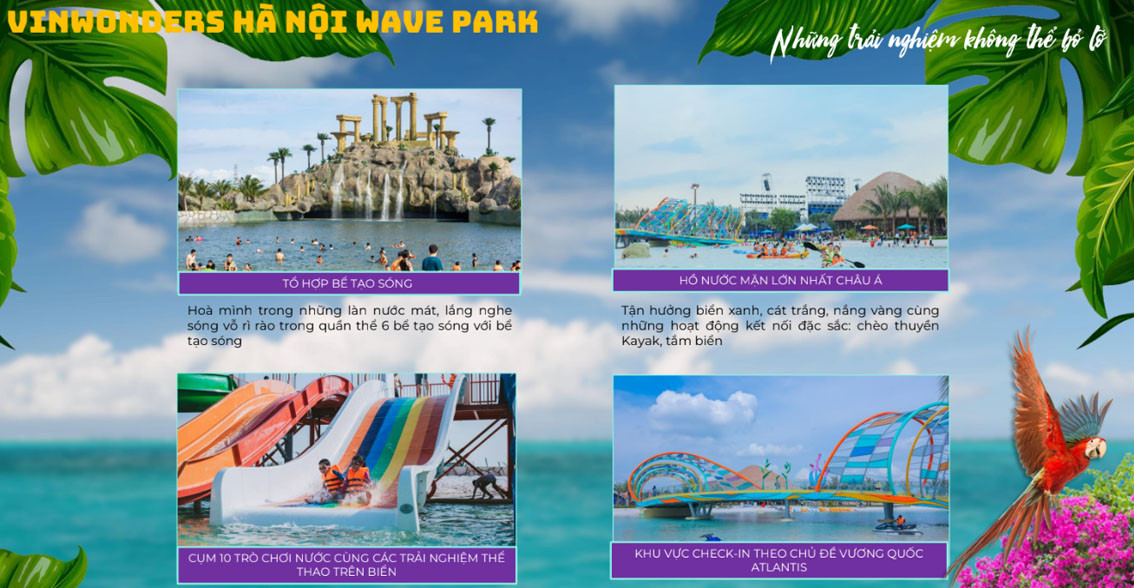 Bán vé vào cửa Công viên nước VinWonders Hà Nội Water Park & Wave Park