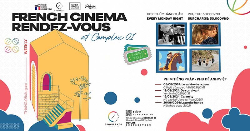 Điểm hẹn điện ảnh Pháp - Lịch chiếu phim tháng 8.2024 | French Cinema Rendez-vous [English below]