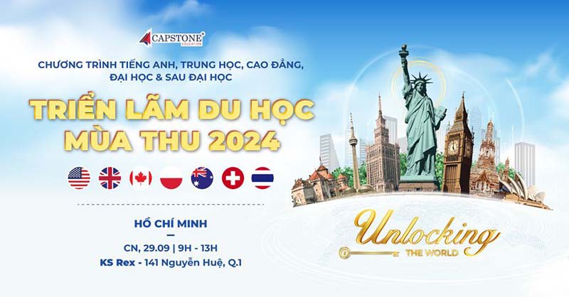 Triển lãm Du học Quốc tế mùa thu 2024 tại Tp Hồ Chí Minh - Ngày 29/09