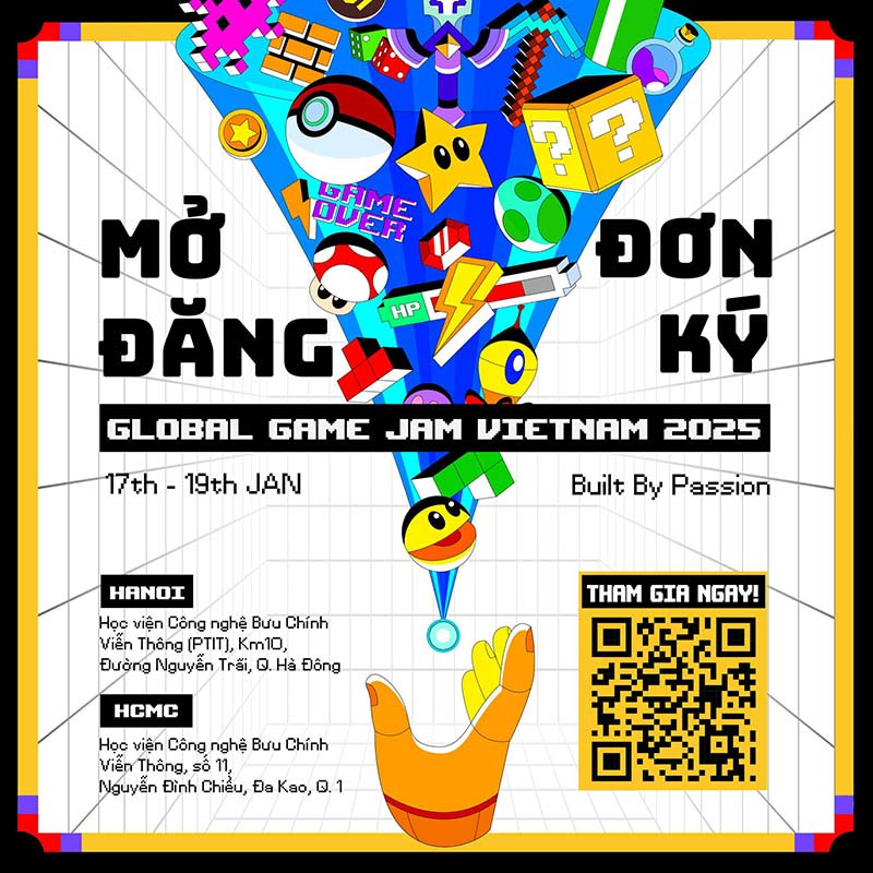 Cơ hội đăng ký tham gia Global Game Jam Việt Nam 2025