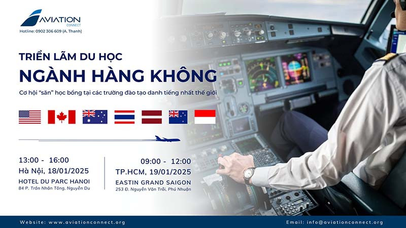 Triển lãm Du học ngành Hàng Không tại Hà Nội - Aviation Career Fair 2025