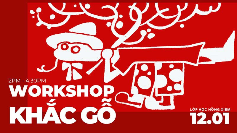 Workshop khắc gỗ tại Hà Nội - Vẽ rắn thêm chân