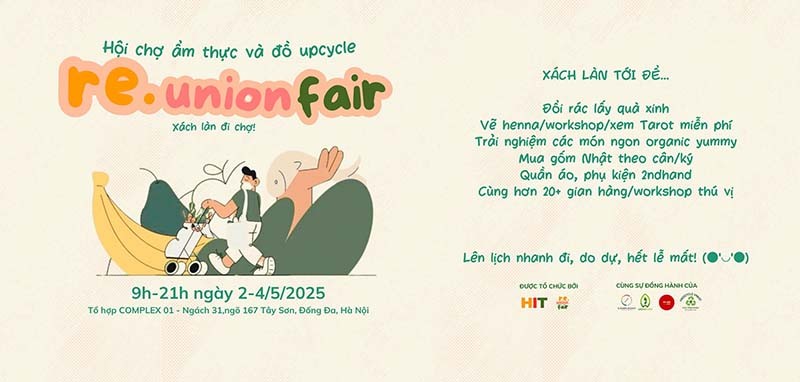 Re.Union Fair | Xách làn đi chợ - Lễ hội ẩm thực & Upcycle | Ngày 2-4/5/2025