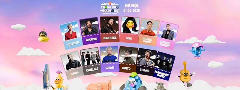 Đêm nhạc Những Thành Phố Mơ Màng 2025 tại Hà Nội - Ngày 01.06.2024