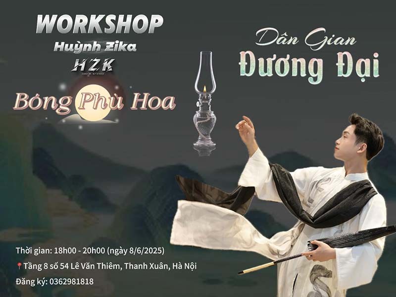 Workshop Múa dân gian đương đại Việt Nam - Bóng Phù Hoa - HZK Dance Studio