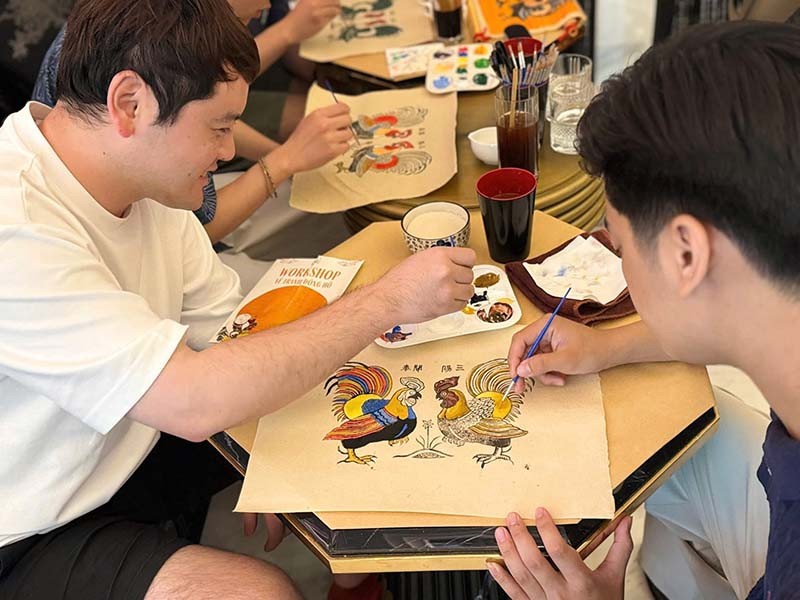 Trải nghiệm làm tranh dân gian Việt Nam - Workshop tại Hà Nội