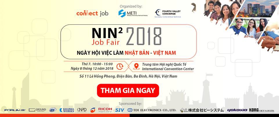 Ngày Hội Việc Làm Nhật Bản - NIN2 Job Fair 2018