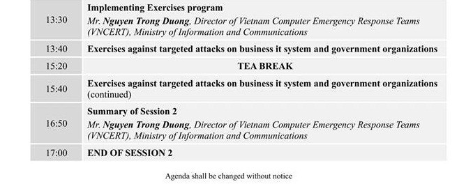 Vietnam Cyber Security Conference 2018