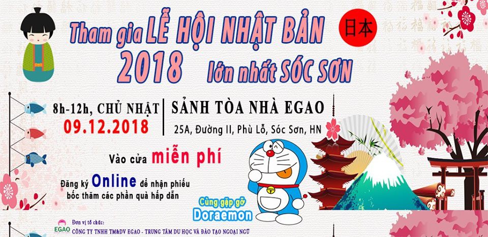 Lễ Hội Văn Hóa Nhật Bản 2018 lớn nhất khu vực Sóc Sơn - Hà Nội