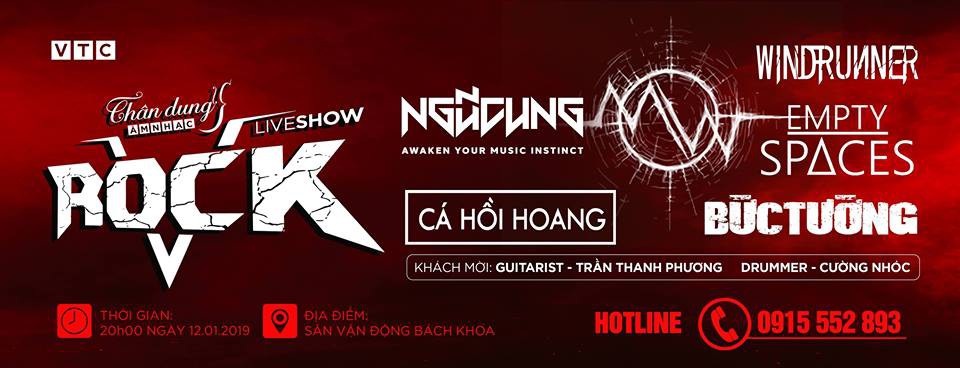 Đêm nhạc V-Rock 2019 ngày 12 tháng 1 tại Hà Nội