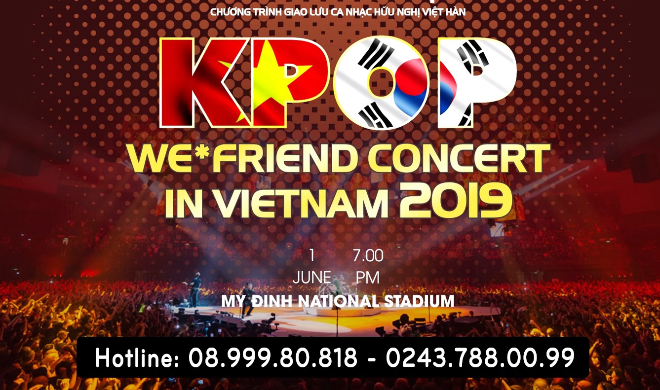 bán vé Kpop We Friend Concert in Vietnam 2019