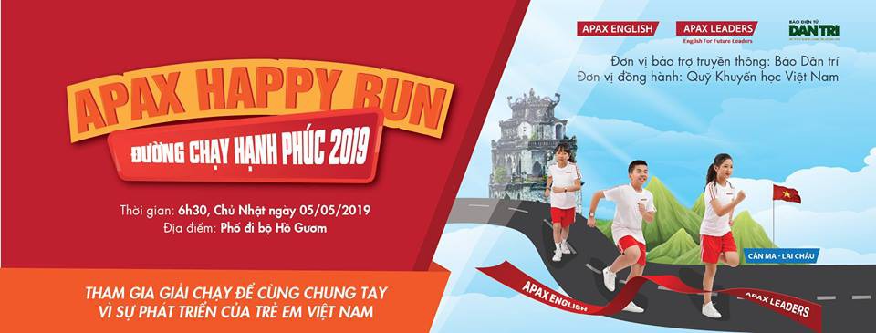 Giải chạy Apax Happy Run - Đường chạy hạnh phúc 2019