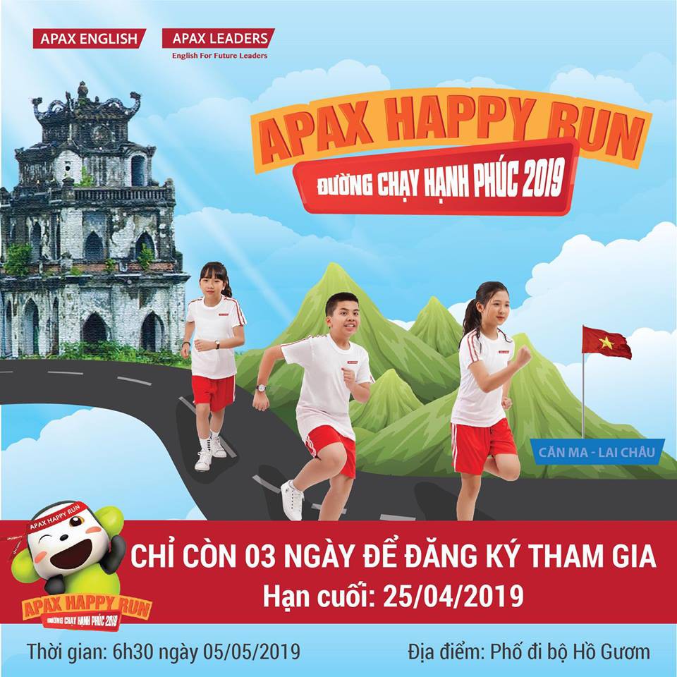 Giải chạy Apax Happy Run - Đường chạy hạnh phúc 2019