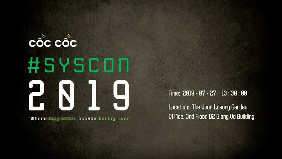 Hội thảo SysAdmin Conference 2019